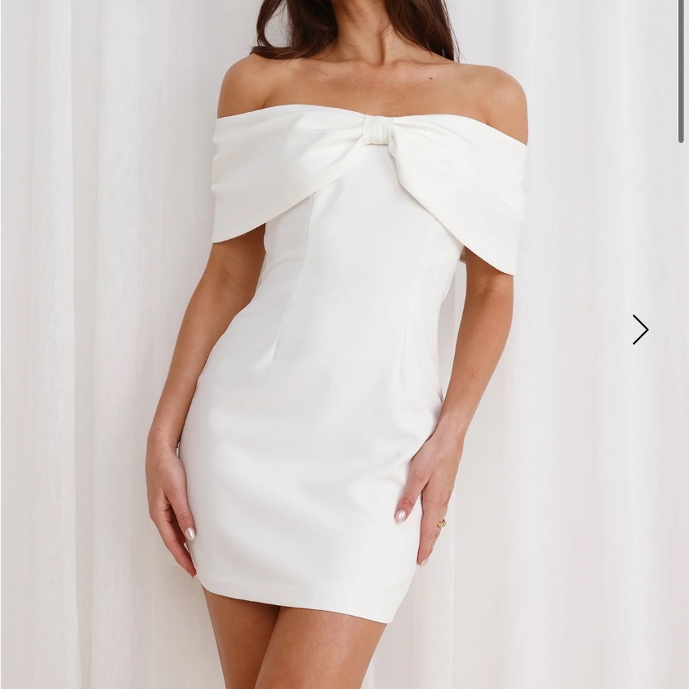 Hello Molly White mini dress
